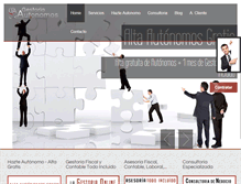 Tablet Screenshot of gestoriaautonomos.com